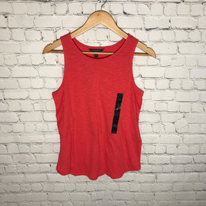 Banana Republic Outlet Red Keyhole Swing Tank